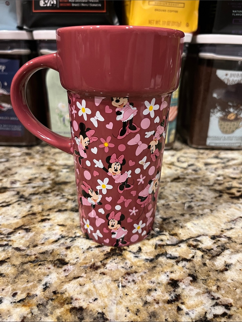 Disney Store Minnie Mouse Travel Coffee Mug